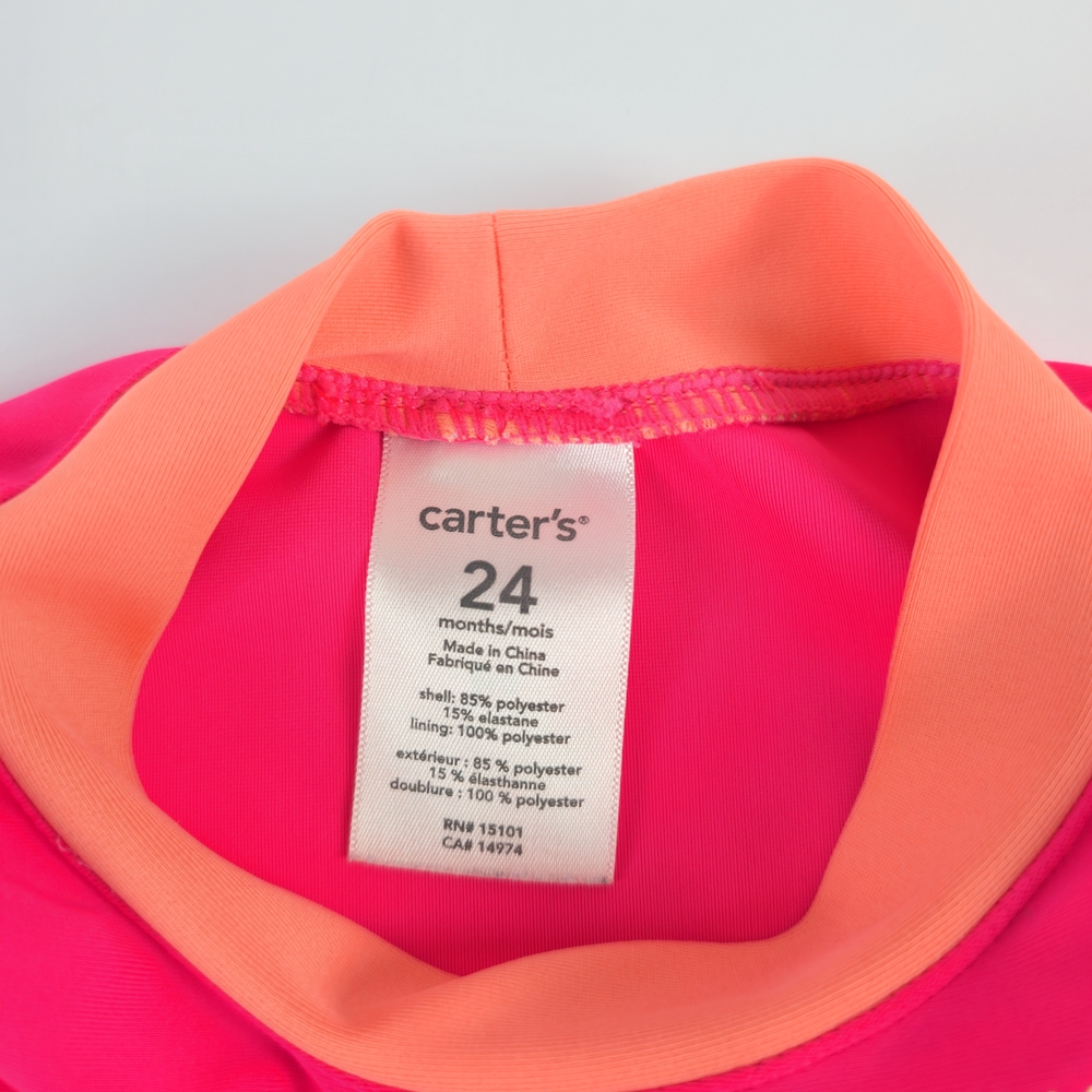 Carter's Baby Girls Mermaid Rash Guard Long Sleeves Swim Top | 24M - Picture 9 of 10